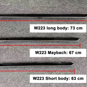 Measuring the rear door to confirm the car version