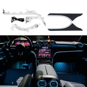 Auto Interior Decor Central Control Dashboard Light 64 Colors Atmosphere Light for Mercedes-Benz C-class W206