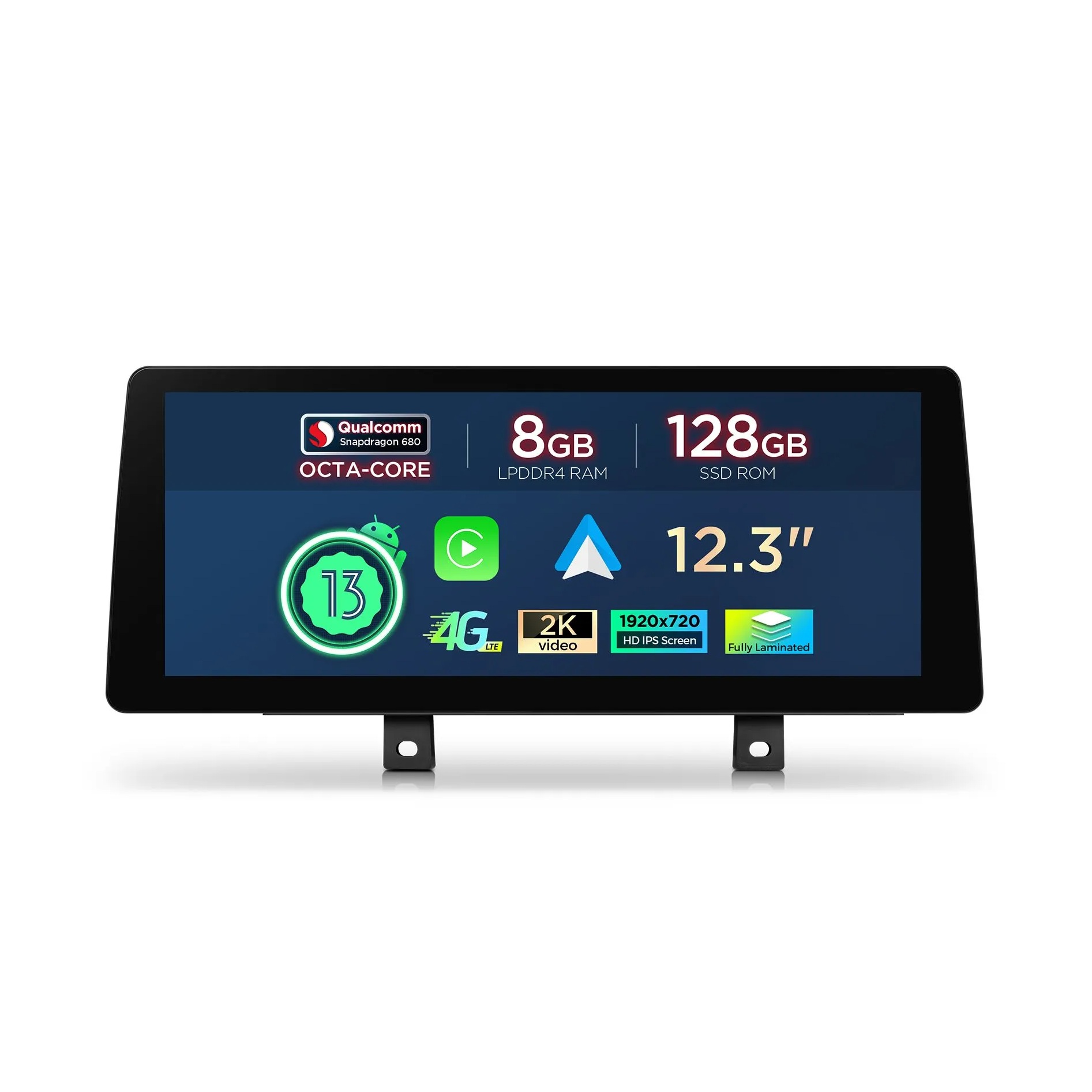 BMW | 3/4 Series | Android OS & OEM System | Qualcomm 680 | Octa Core | 8GB RAM & 128GB ROM | QGB23EVB12THR