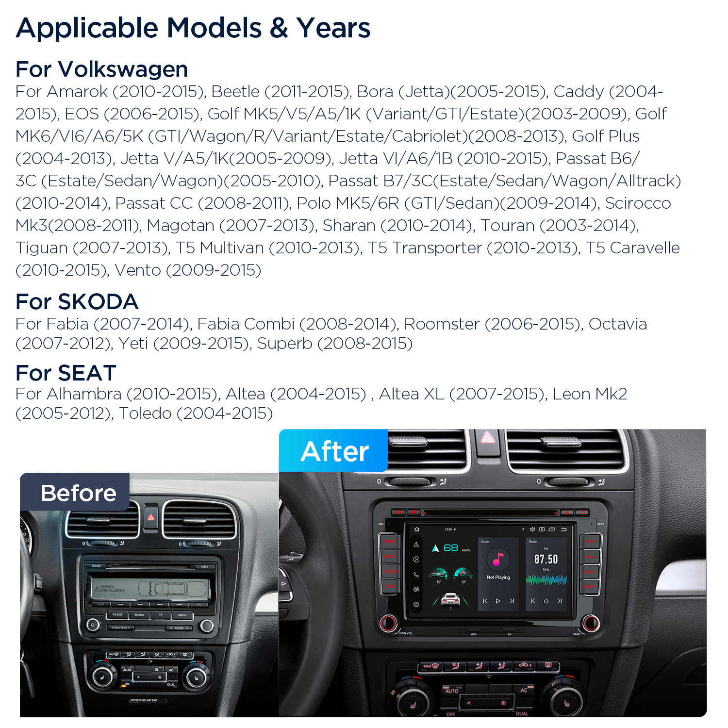 VW/Skoda/Seat | Android 14 | Octa Core | 4GB RAM & 64GB ROM | Global 4G LTE Solution | PX74MTVL - Image 4